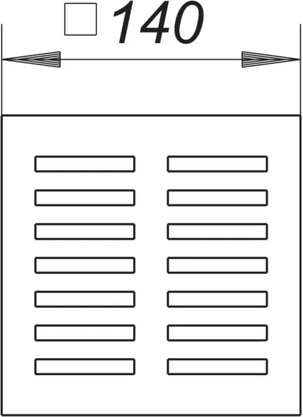 Rost K 140, Polyamid, 140 x 140 mm Rost K 140, Polyamid, 140 x 140 mm