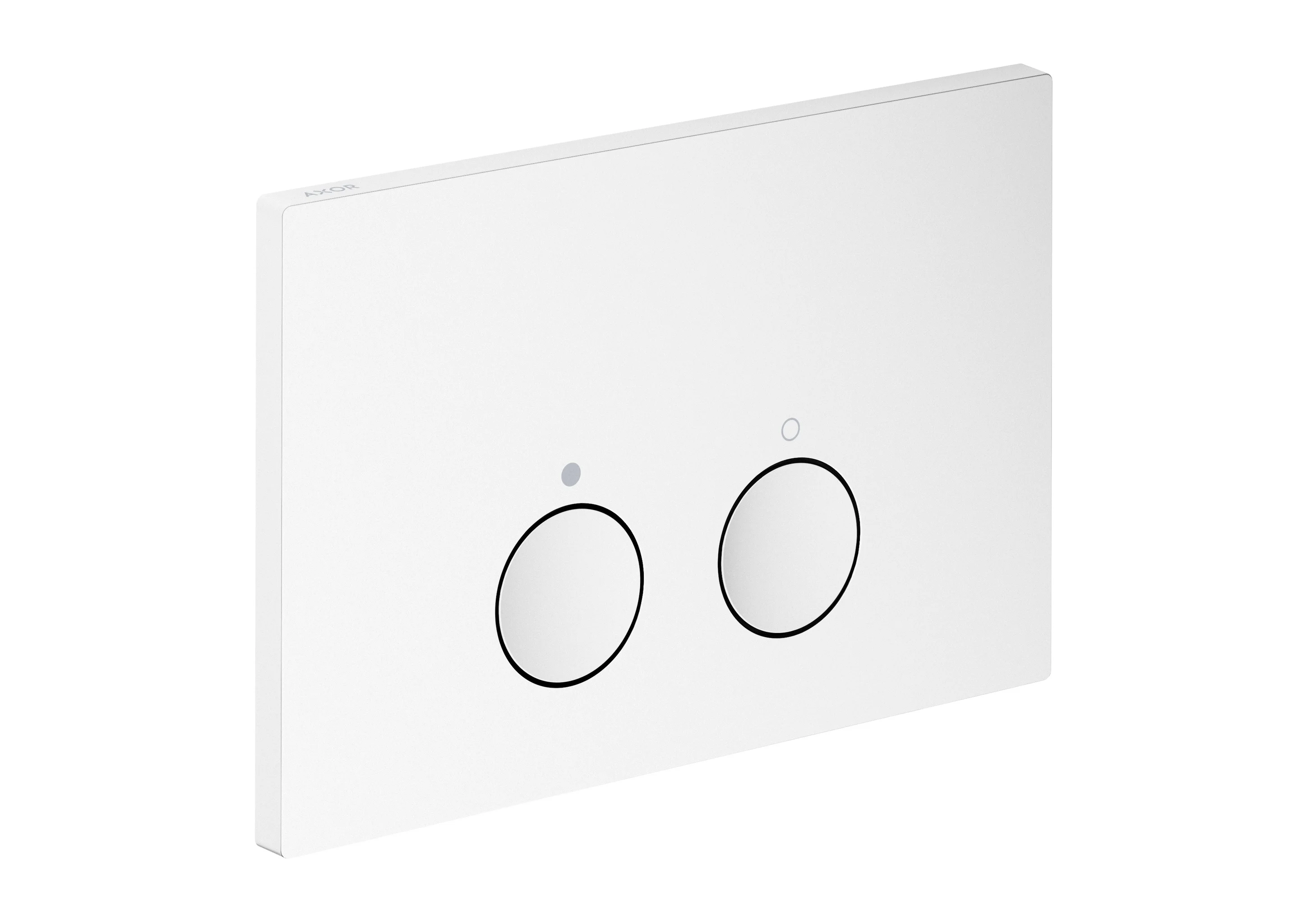 Hansgrohe AXOR FlushPlate Drückerplatte für Geberit Sigma, 2-Mengen-Spülsystem, Metall, 164 x 246 x 12 mm, mechanische Betätigung mit zwei Tasten