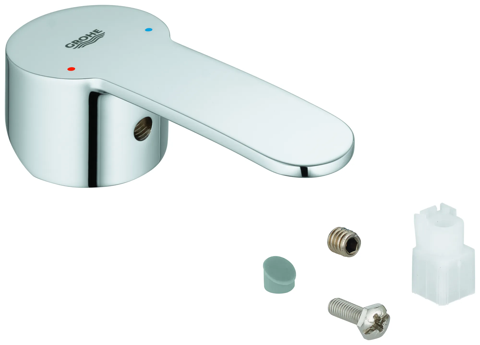 Hebel 46749, für Eurostyle Cosmopolitan Einhand-Waschtischbatterie, für 28 mm Kartusche, Metall, chrom Hebel 46749, für Eurostyle Cosmopolitan Einhand-Waschtischbatterie, für 28 mm Kartusche, Metall, chrom