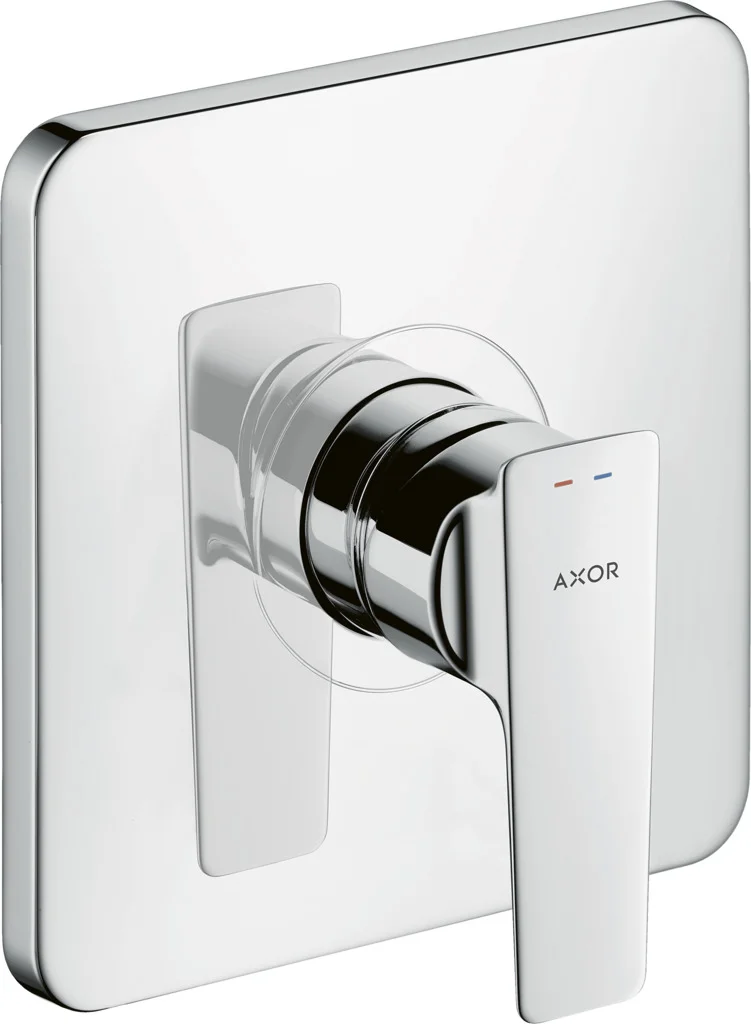 Hansgrohe AXOR Citterio E Einhebel-Brausemischer Unterputz Chrom, max. Durchfluss 29 l/min, Keramikmischsystem, einstellbare Temperaturbegrenzung, Schalldämpfer, für Durchlauferhitzer geeignet