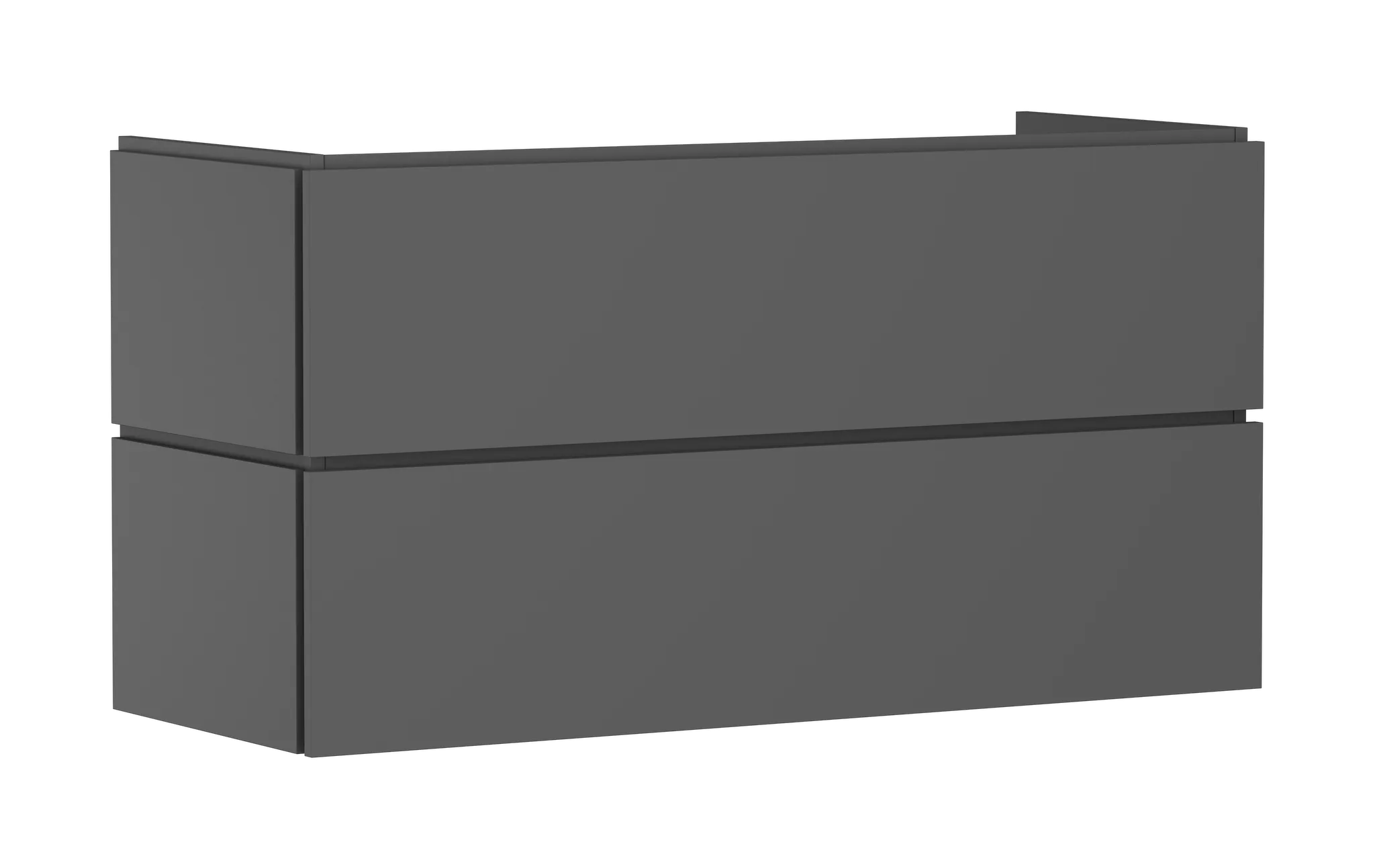 Hansgrohe Waschtischunterschrank Xilesa E, Schiefergrau Matt, 1180x470 mm, 2 Schubkästen, Vollauszug mit SoftClose, vormontiert Hansgrohe Waschtischunterschrank Xilesa E, Schiefergrau Matt, 1180x470 mm, 2 Schubkästen, Vollauszug mit SoftClose, vormontiert