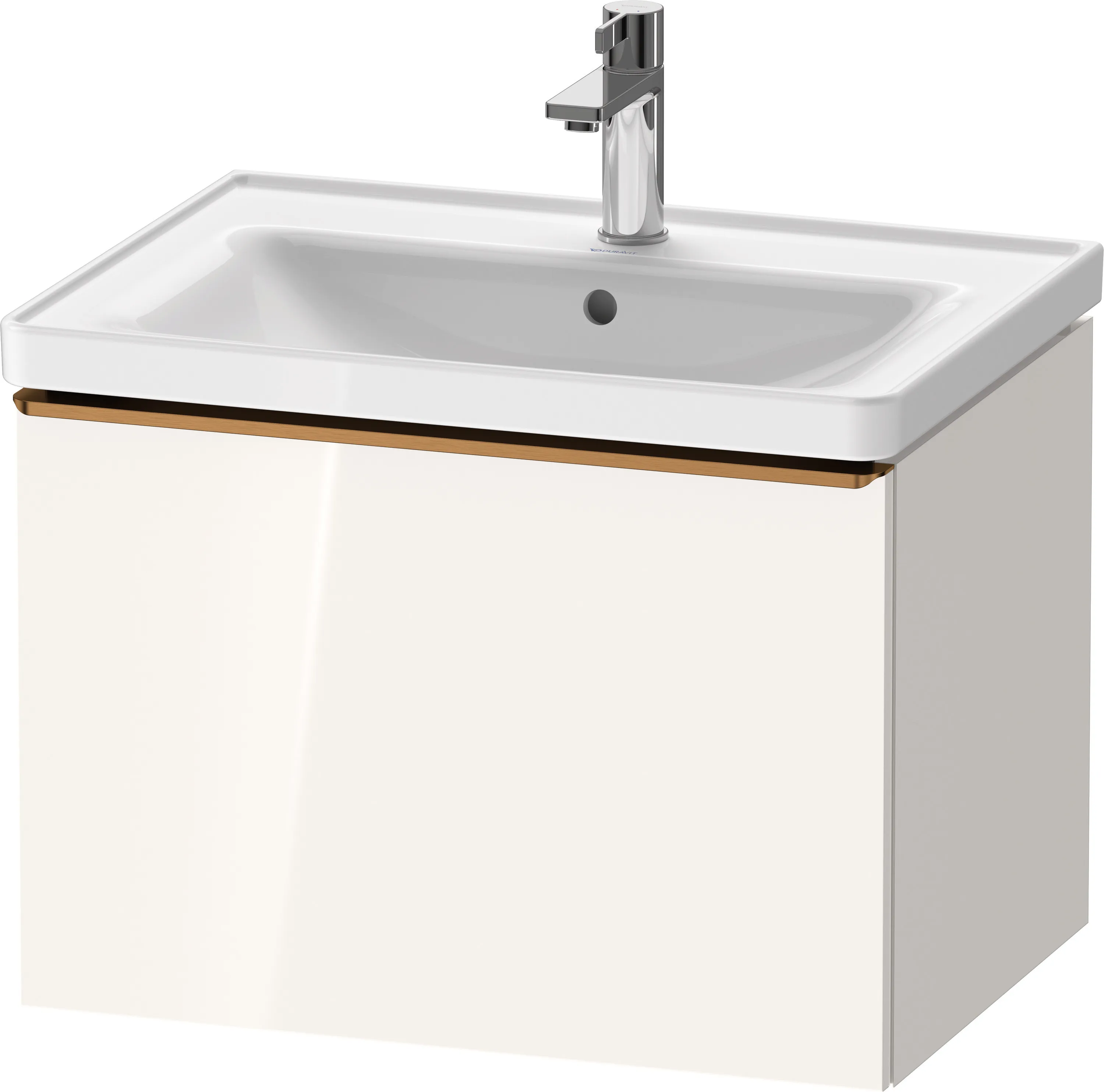 Duravit Waschtischunterschrank wandhängend „D-Neo“ 63,4 × 44 × 45,2 cm Weiß Hochglanz