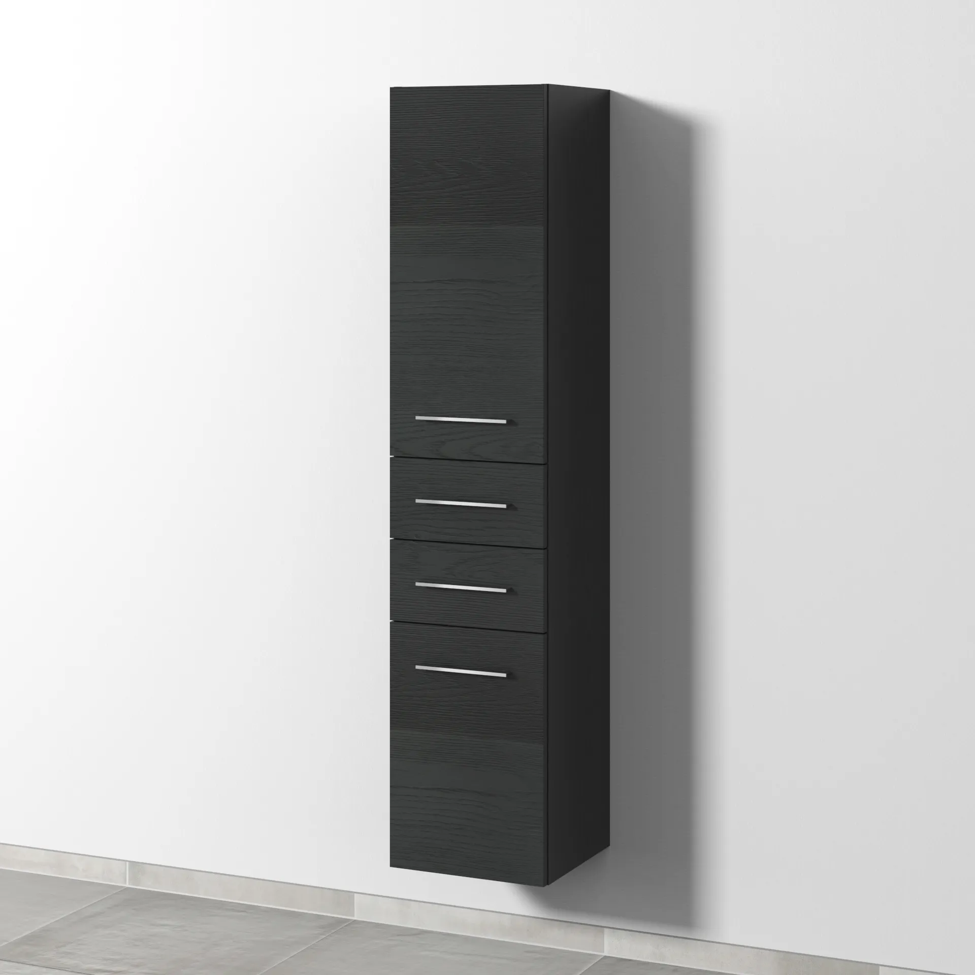 Sanipa Hochschrank „2morrow“ 350 × 1615 × 350 mm in Black Oak