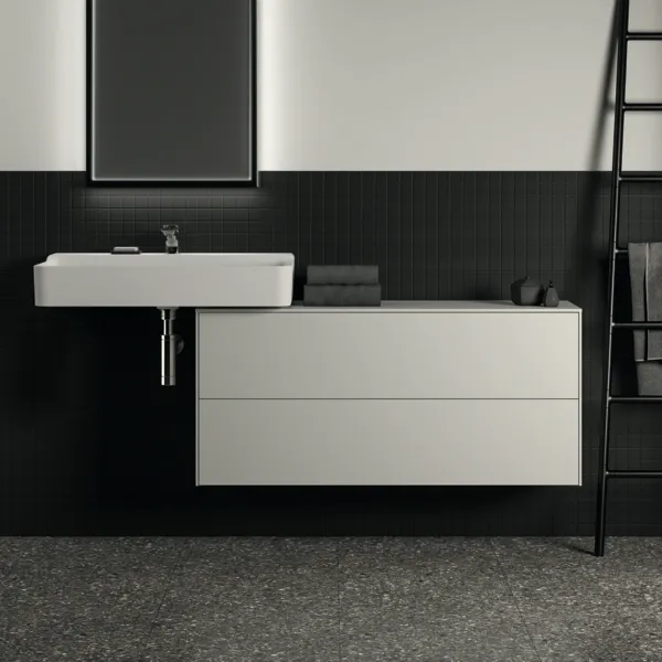 Ideal Standard Waschtischunterschrank Conca, 2 Auszüge, Weiß Ideal Standard Waschtischunterschrank Conca, 2 Auszüge, Weiß