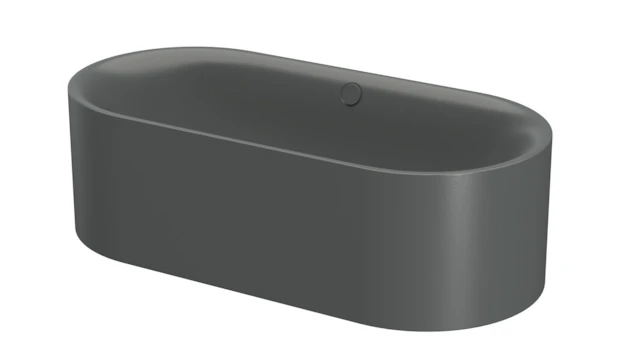 Bette oval Badewanne „BetteLux Oval Silhouette“ 190 × 90 cm in Smoke