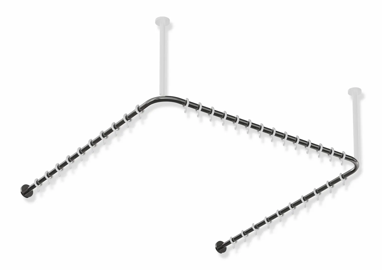 Vorhangstange des Systems 900, Edelstahl, PVD, Achsmaß 1187 x 1175 x 1187 mm, kürzbar, D: 25 mm, mit 34 Vorhangringen aus POM, in Farbe CK (messing glänzend) Vorhangstange des Systems 900, Edelstahl, PVD, Achsmaß 1187 x 1175 x 1187 mm, kürzbar, D: 25 mm, mit 34 Vorhangringen aus POM, in Farbe CK (messing glänzend)