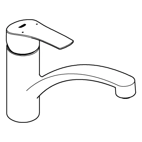 Grohe Küchenarmatur „Eurosmart“ Ausladung 227 mm Grohe Küchenarmatur „Eurosmart“ Ausladung 227 mm