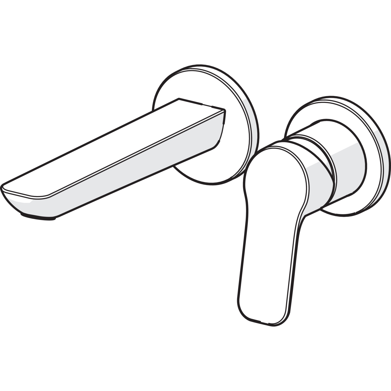 HansaBASIC Waschtischarmatur EHM FM-Set f. WT-Batt. HansaBASIC 5560 Ausladung 185 mm Chrom HansaBASIC Waschtischarmatur EHM FM-Set f. WT-Batt. HansaBASIC 5560 Ausladung 185 mm Chrom