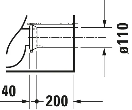 SWC Kombi D-Neo 650mmm, Weiß rimless, fürSPK, TS, Abgang Vario, HYG