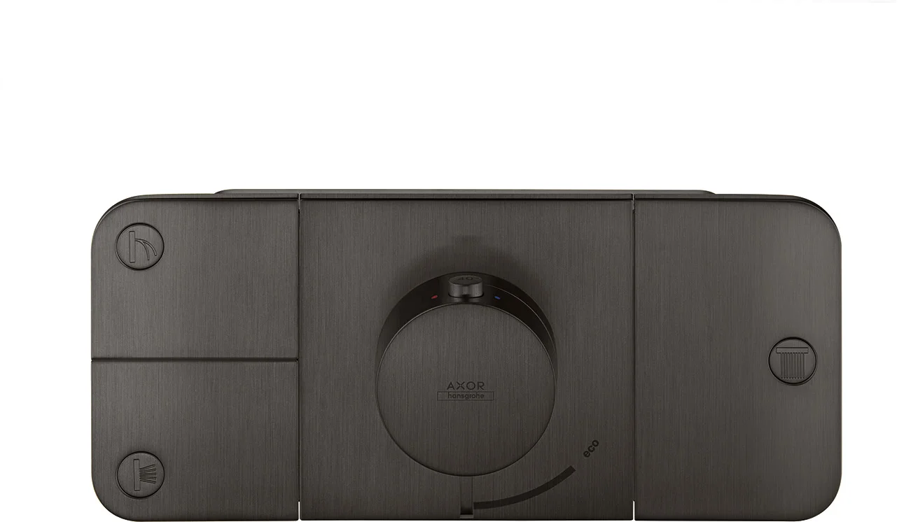 Hansgrohe AXOR One Thermostatmodul Unterputz, Chrom, 3 Verbraucher mit Eco-Funktion, max. Durchflussmenge 30 l/min bei 3 bar, inkl. Handbrause, Raindance und Seitenbrause Hansgrohe AXOR One Thermostatmodul Unterputz, Chrom, 3 Verbraucher mit Eco-Funktion, max. Durchflussmenge 30 l/min bei 3 bar, inkl. Handbrause, Raindance und Seitenbrause
