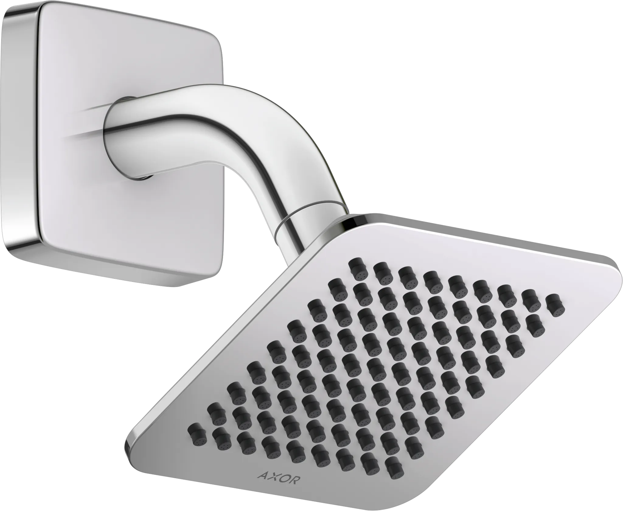 Hansgrohe AXOR Citterio C Kopfbrause 120⁄120 1jet EcoSmart mit Brausearm, Chrom