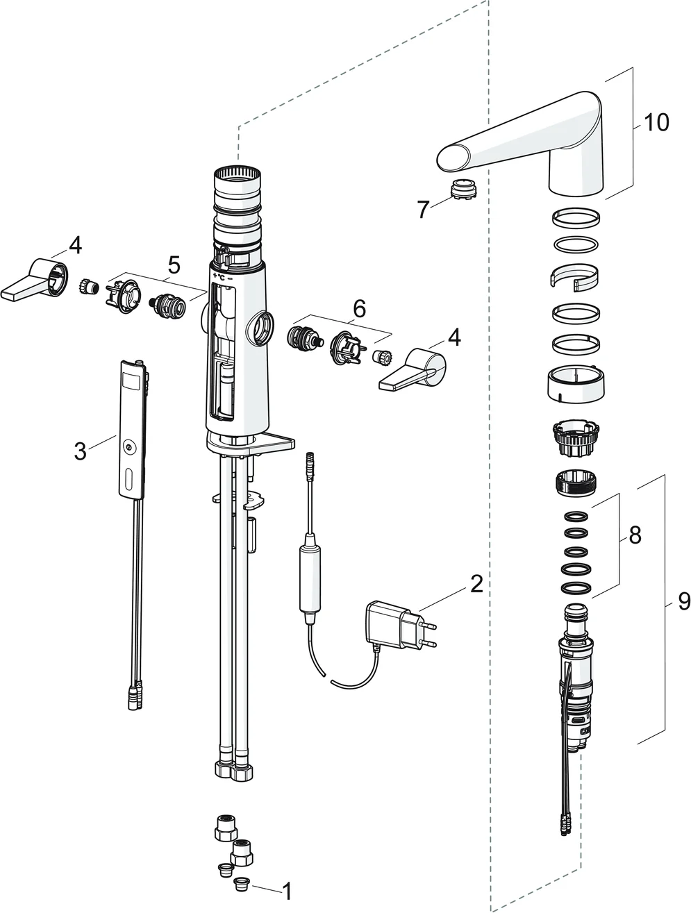 Küchenarmatur HansaFIT 6523 230⁄5 V