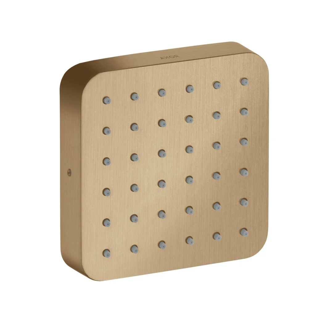 Hansgrohe AXOR Citterio E Brausemodul Unterputz softsquare Brushed Bronze 120x120mm Rain Strahl 5,3 l/min verstellbarer Winkel