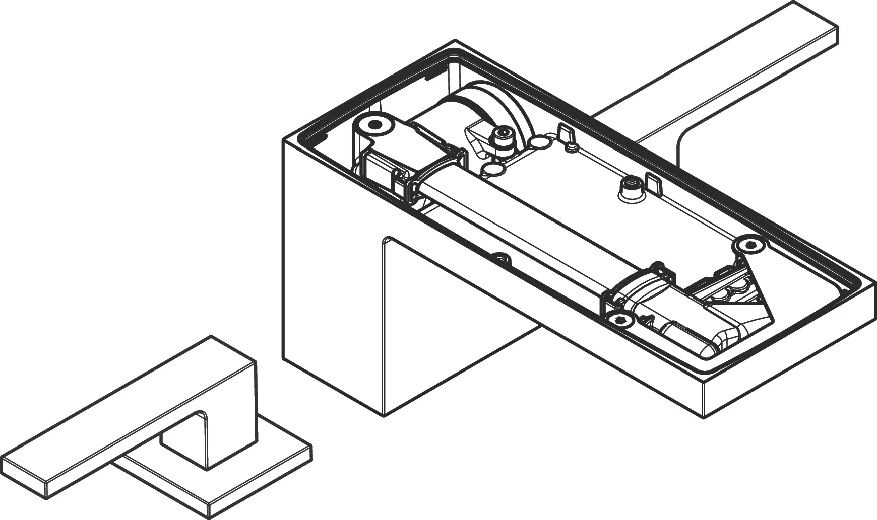 Hansgrohe AXOR MyEdition 3-Loch Waschtischarmatur 70 mit Push-Open Ablaufgarnitur, Chrom Hansgrohe AXOR MyEdition 3-Loch Waschtischarmatur 70 mit Push-Open Ablaufgarnitur, Chrom