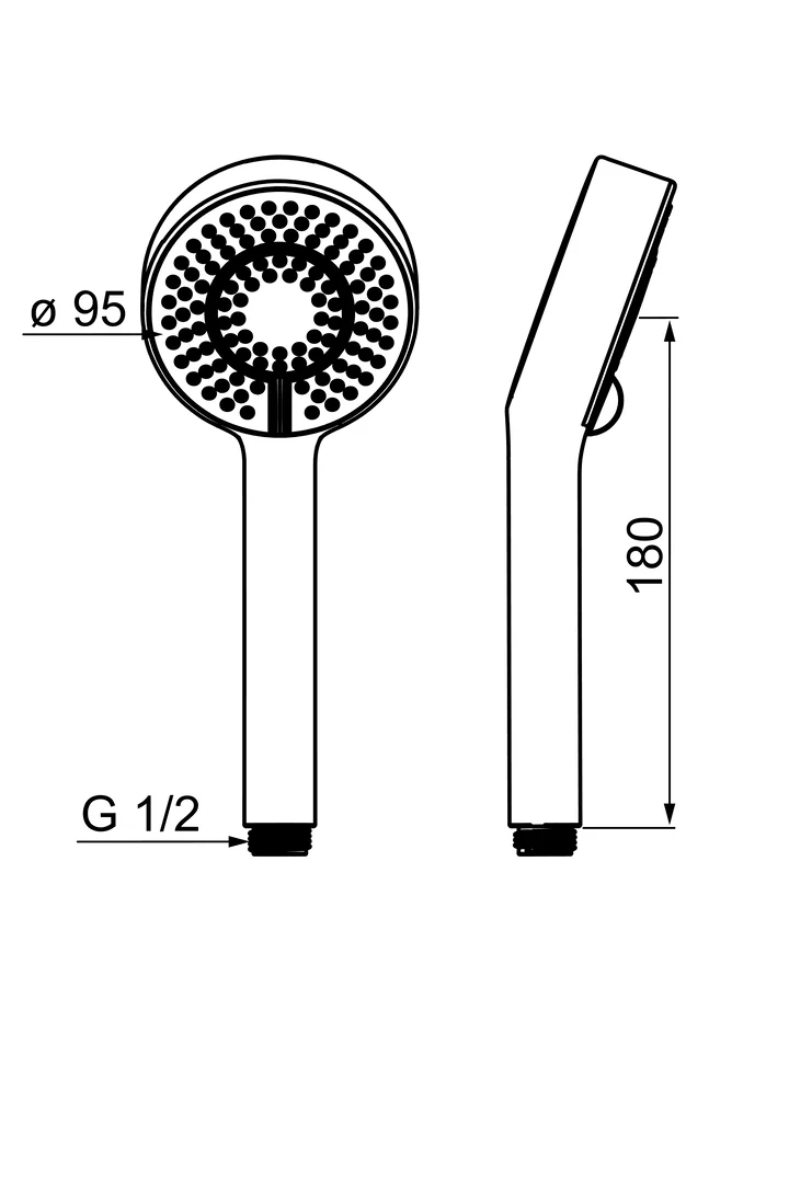 HansaBASICJET Handbrause HansaBASICJET 4463 3-strahlig Matt-Schwarz HansaBASICJET Handbrause HansaBASICJET 4463 3-strahlig Matt-Schwarz