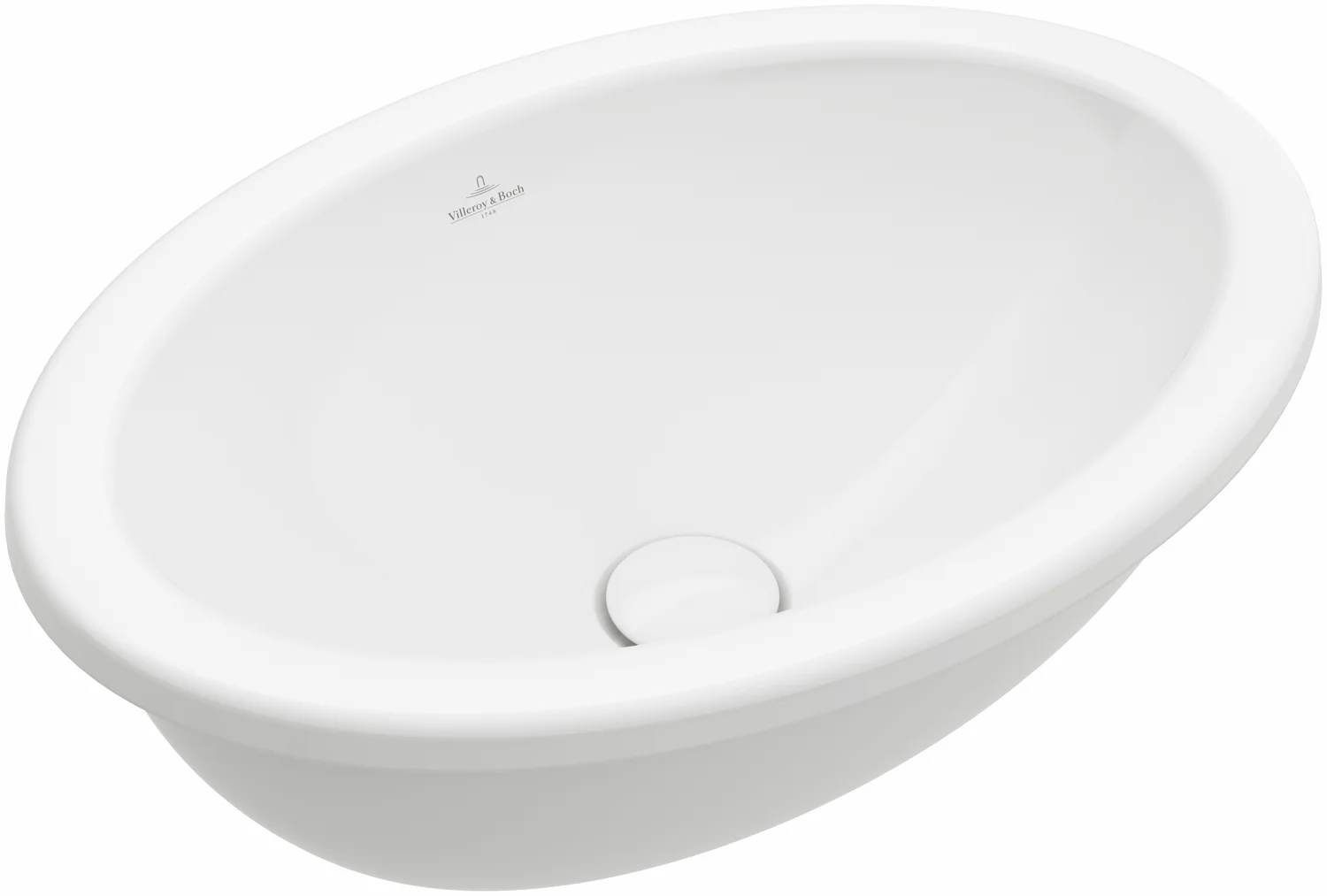 Villeroy & Boch Loop & Friends Einbauwaschbecken 4A6201, 570x410 mm, Oval, Weiß