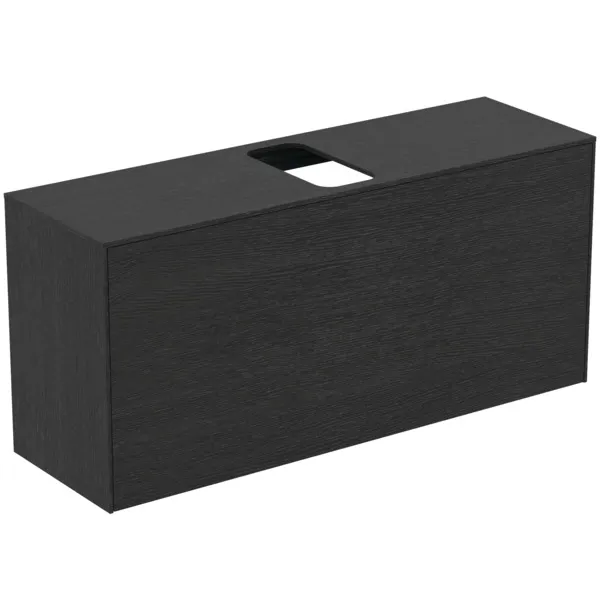 Ideal Standard Waschtischunterschrank „Conca“ 120,2 × 55 × 37,3 cm Eiche geflammt Furnier Ideal Standard Waschtischunterschrank „Conca“ 120,2 × 55 × 37,3 cm Eiche geflammt Furnier