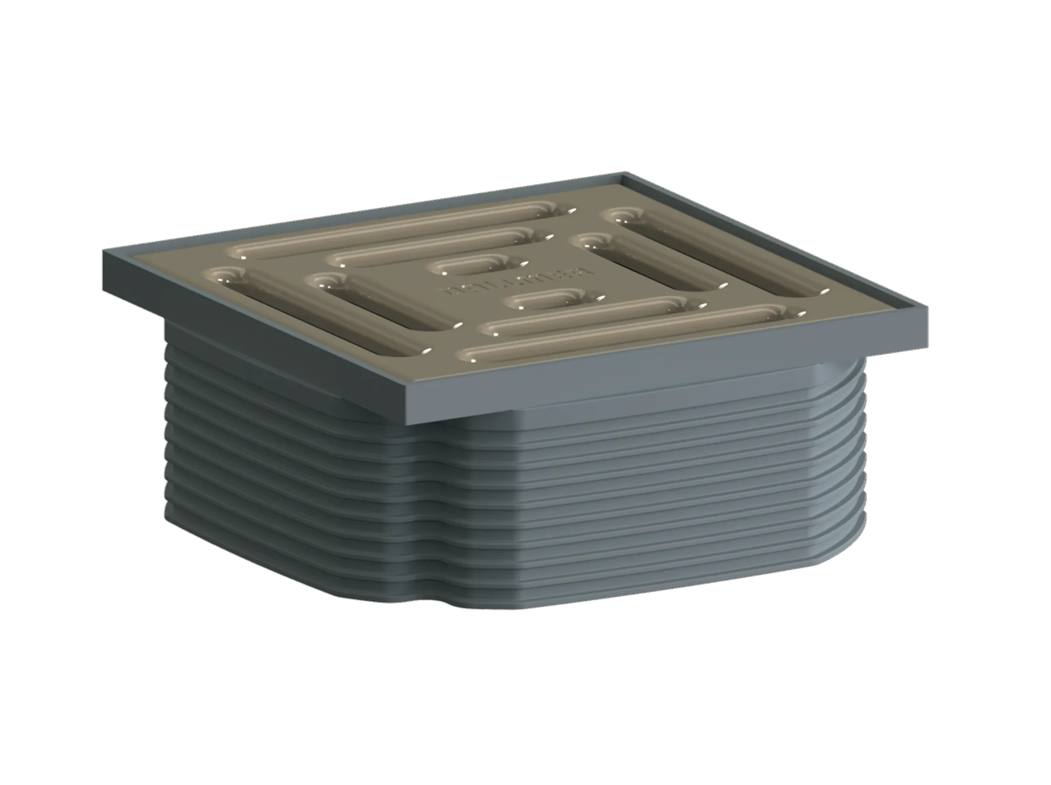 Dallmer Aufsatz DallDrain Pure beige, 100x100mm