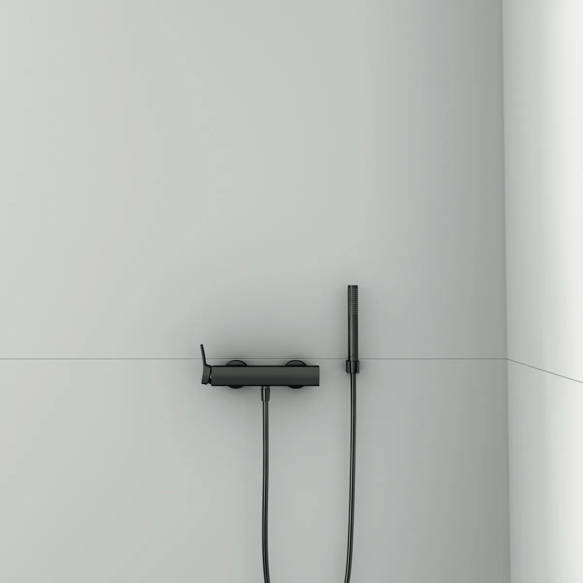 Wandhalter Idealrain, mit eckiger Rosette, für Handbrause, Brushed Gold Wandhalter Idealrain, mit eckiger Rosette, für Handbrause, Brushed Gold