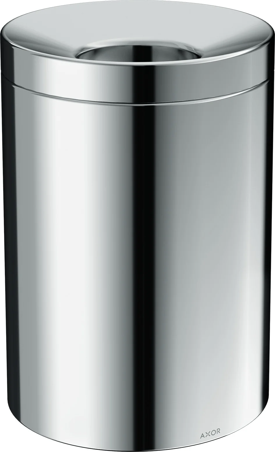 Hansgrohe AXOR Universal Circular Abfalleimer Chrom, freistehend, Metall, 5 Liter Fassungsvermögen, herausnehmbarer Kunststoffeinsatz Hansgrohe AXOR Universal Circular Abfalleimer Chrom, freistehend, Metall, 5 Liter Fassungsvermögen, herausnehmbarer Kunststoffeinsatz