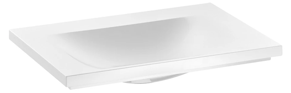 KEUCO Einbauwaschtisch „Royal Reflex“, mit Hahnlochbohrung in Weiß, 650 × 490 × 30 mm KEUCO Einbauwaschtisch „Royal Reflex“, mit Hahnlochbohrung in Weiß, 650 × 490 × 30 mm