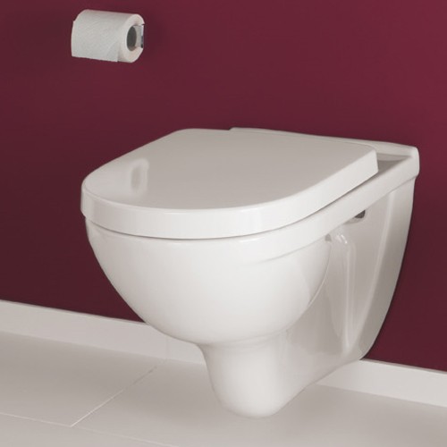 Tiefspül-Wand-WC O.novo 36 × 56 Set mit WC-Sitz