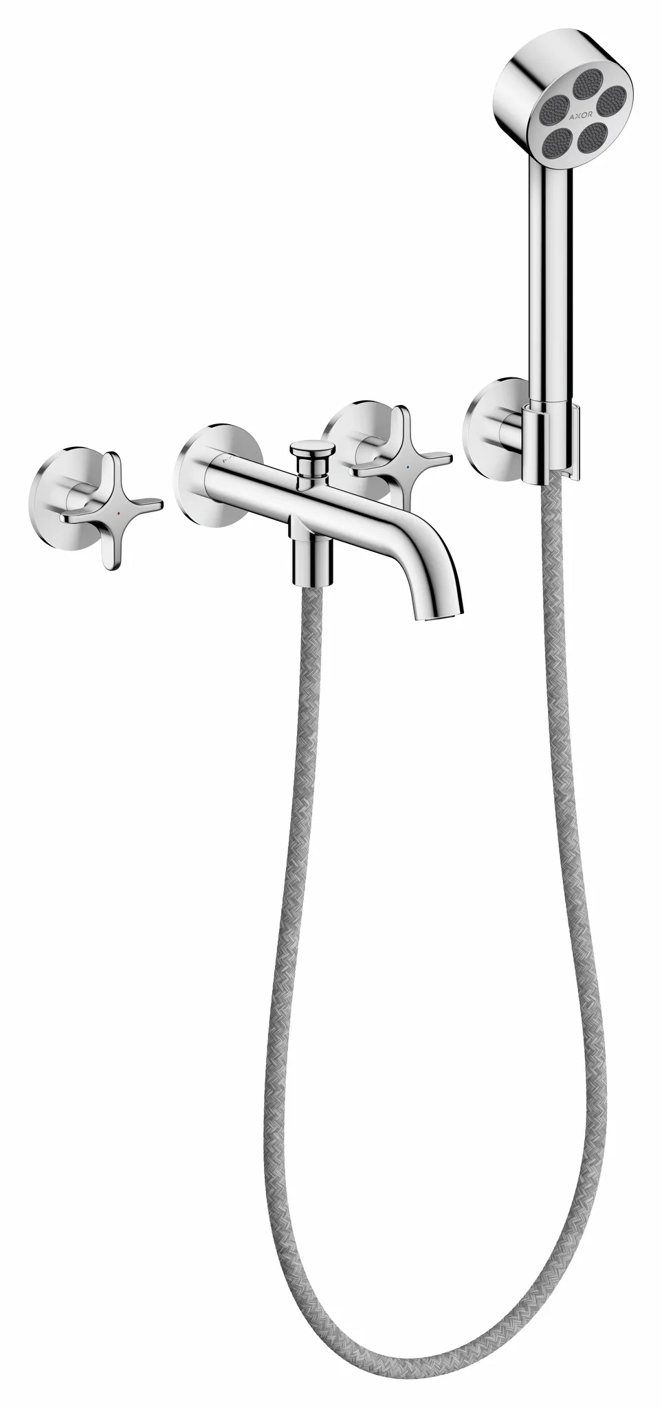 Hansgrohe AXOR One 3-Loch Wannenarmatur Unterputz, Chrom