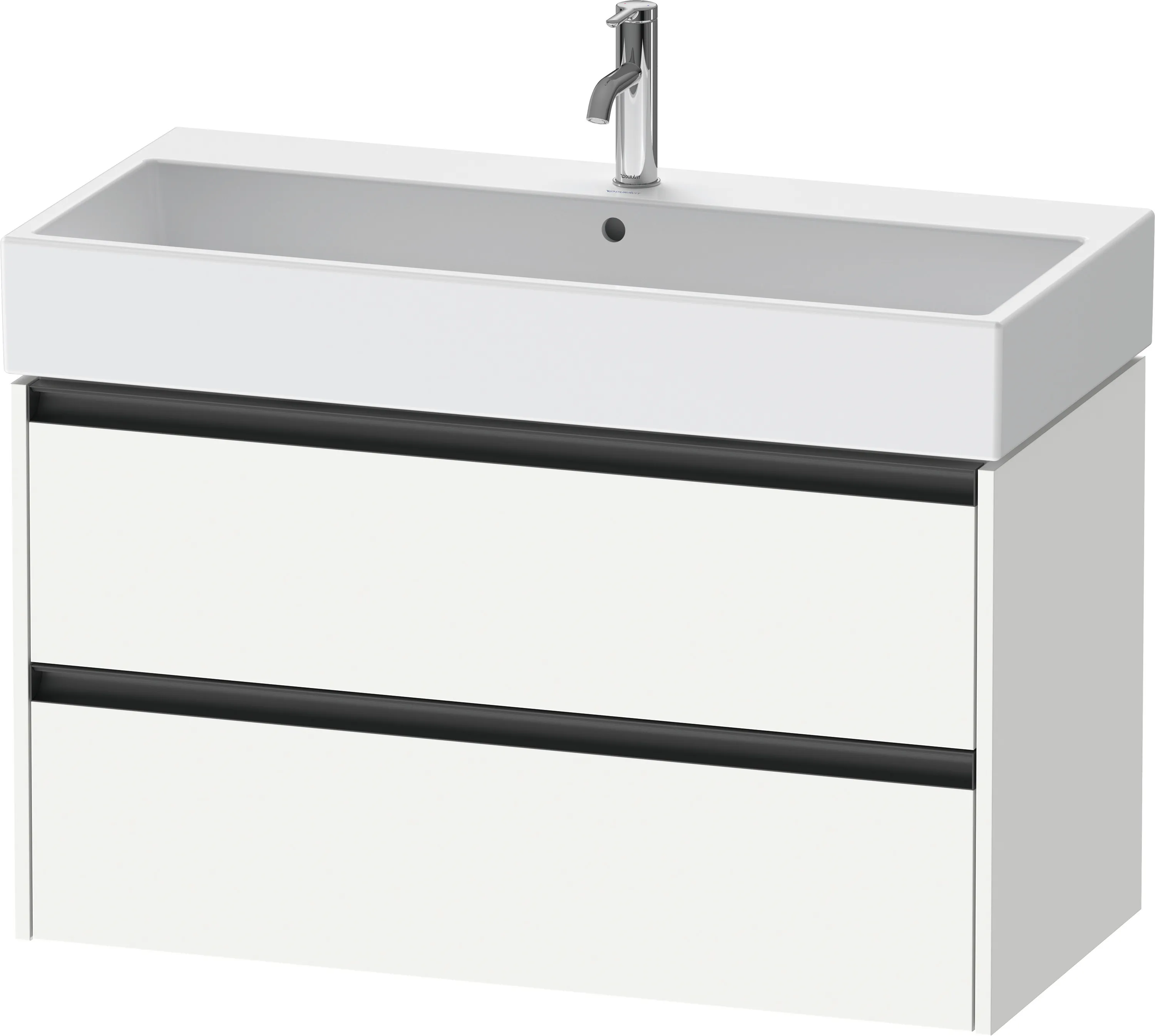 Duravit Waschtischunterschrank wandhängend „Ketho.2“ 98,4 × 54,9 × 46 cm Weiß Matt