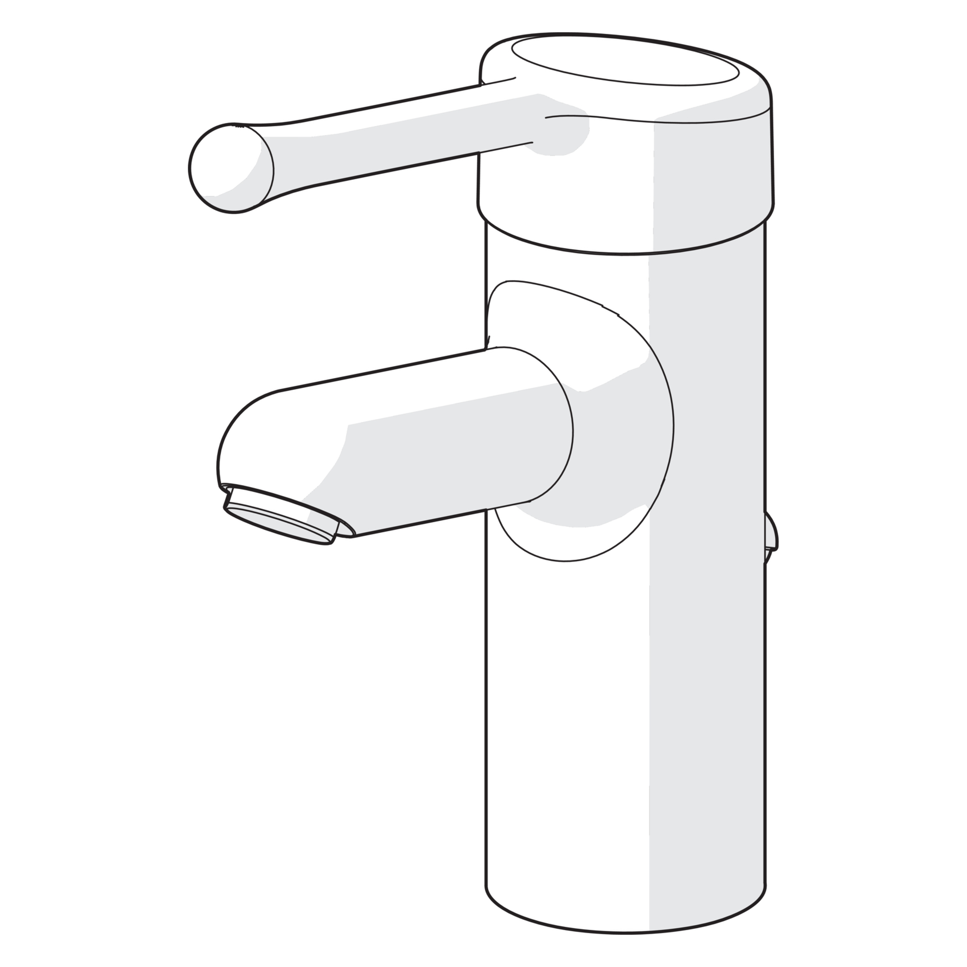 Einhand-Waschtischarmatur Bedienungshebel lang „Medipro“ Ausladung 120 mm in Chrom Einhand-Waschtischarmatur Bedienungshebel lang „Medipro“ Ausladung 120 mm in Chrom