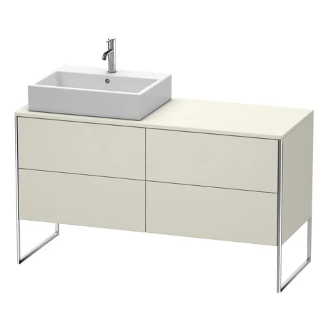 Duravit Waschtischunterschrank bodenstehend „XSquare“ 140 × 77,8 × 54,8 cm Taupe Matt Duravit Waschtischunterschrank bodenstehend „XSquare“ 140 × 77,8 × 54,8 cm Taupe Matt