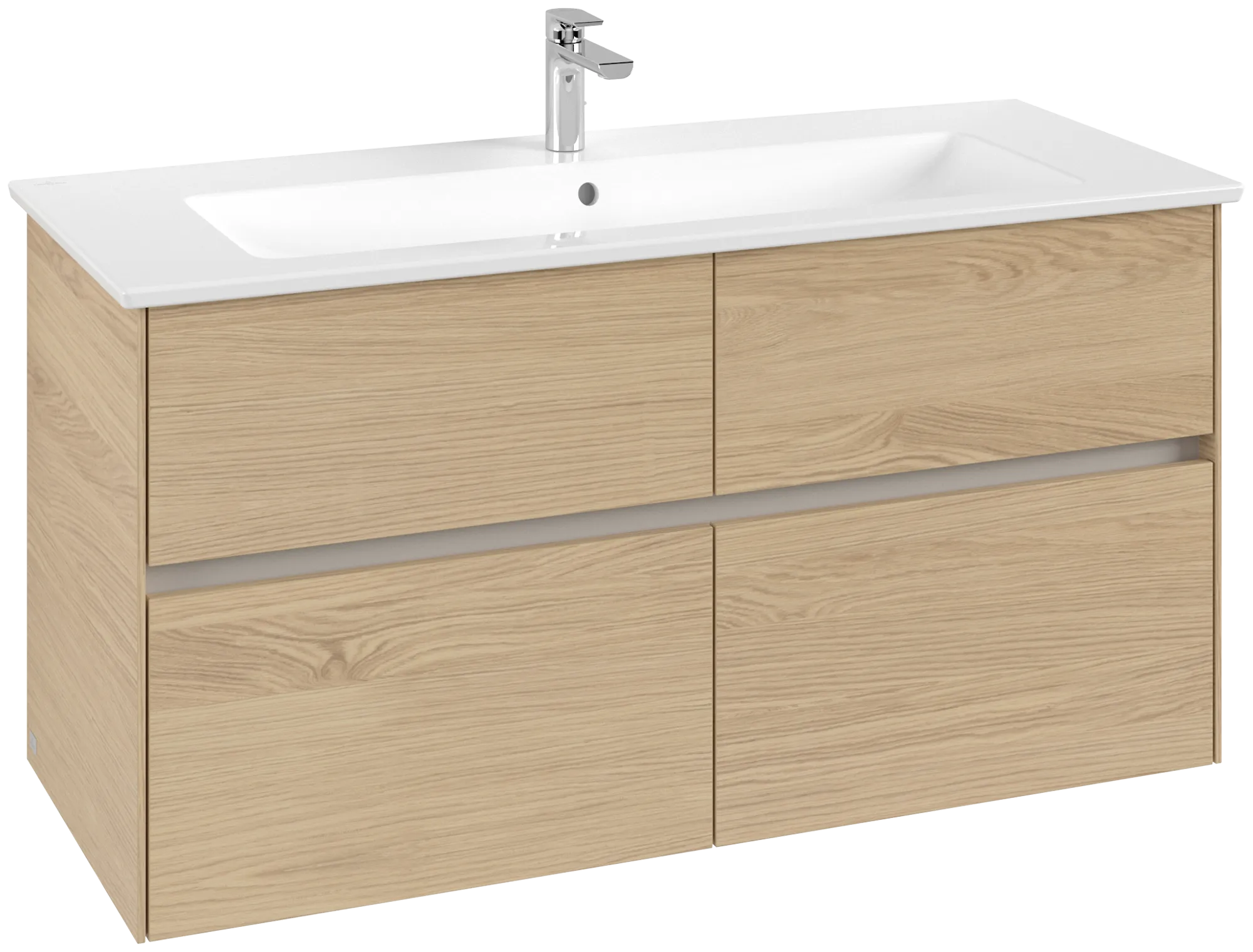 Villeroy & Boch Waschtischunterschrank „Collaro“ 1161 × 610 × 480 mm Nordic Oak, ohne Beleuchtung, für Becken mittig Villeroy & Boch Waschtischunterschrank „Collaro“ 1161 × 610 × 480 mm Nordic Oak, ohne Beleuchtung, für Becken mittig