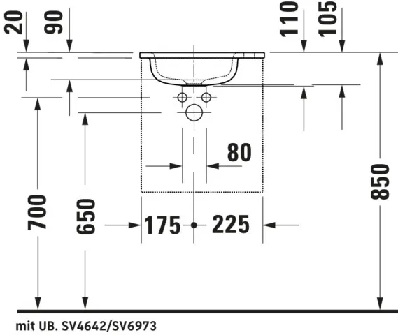 Duravit Waschtischunterschrank „Sivida“ 40 × 44,3 × 28,7 cm