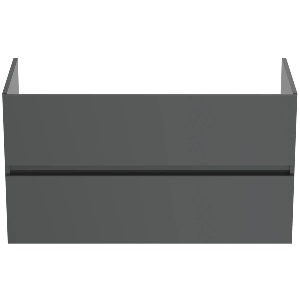 Ideal Standard Möbelwaschtischunterschrank Eurovit+ 2 Auszüge 1000x440x550mm Hochglanz grau lackiert Ideal Standard Möbelwaschtischunterschrank Eurovit+ 2 Auszüge 1000x440x550mm Hochglanz grau lackiert