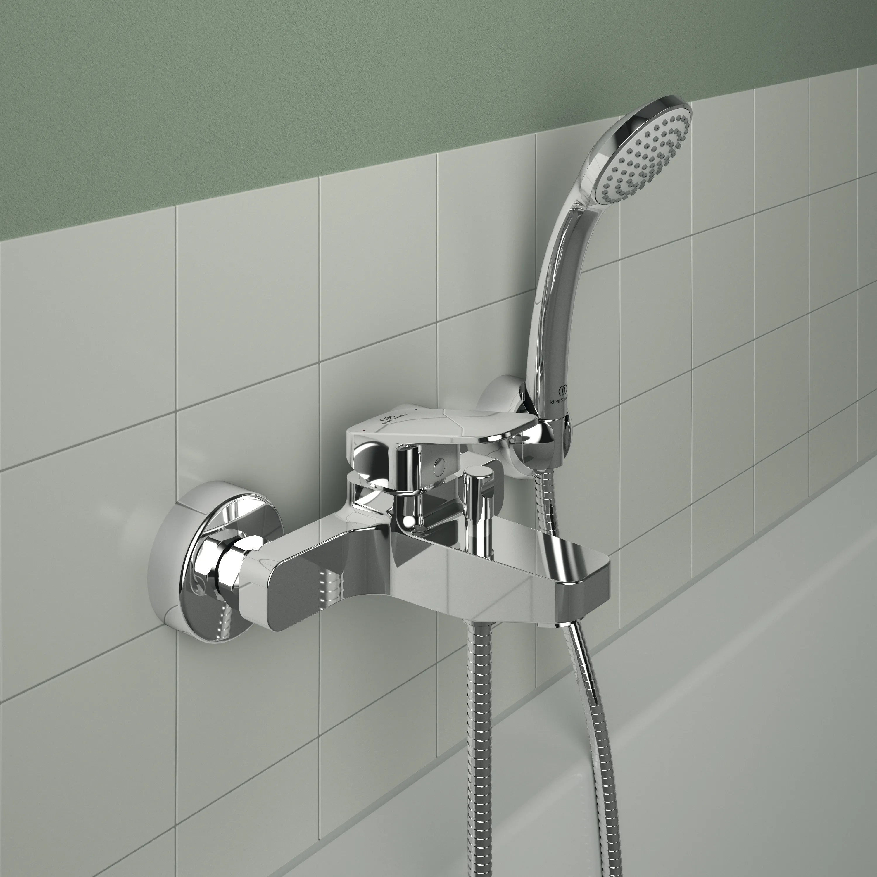 Badearmatur Aufputz Ceraplan mit Handbrause-Set 220x182x109mm Chrom Badearmatur Aufputz Ceraplan mit Handbrause-Set 220x182x109mm Chrom