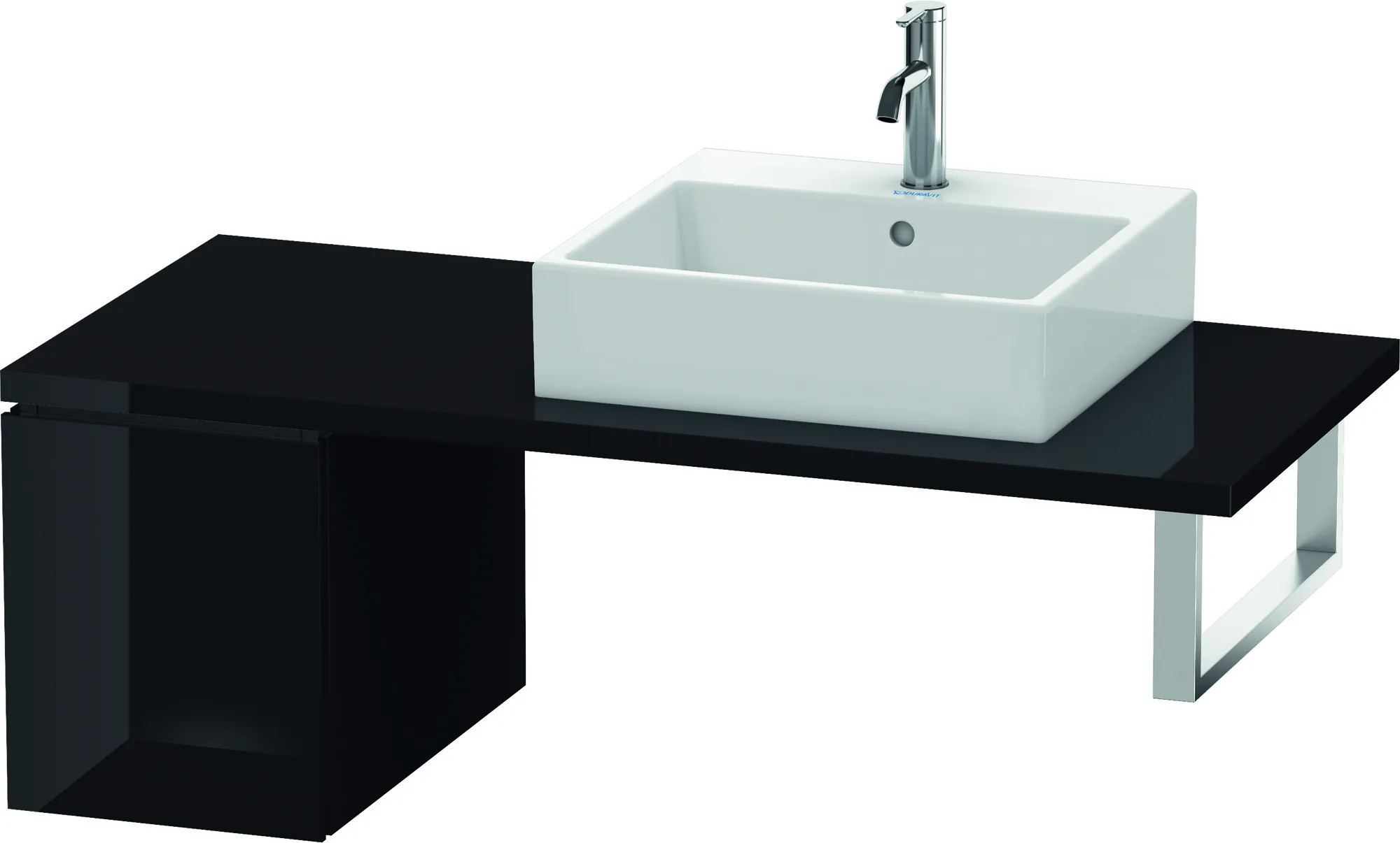 Duravit Unterschrank für Konsole „L-Cube“ 32 × 40 × 54,7 cm Schwarz Hochglanz Duravit Unterschrank für Konsole „L-Cube“ 32 × 40 × 54,7 cm Schwarz Hochglanz