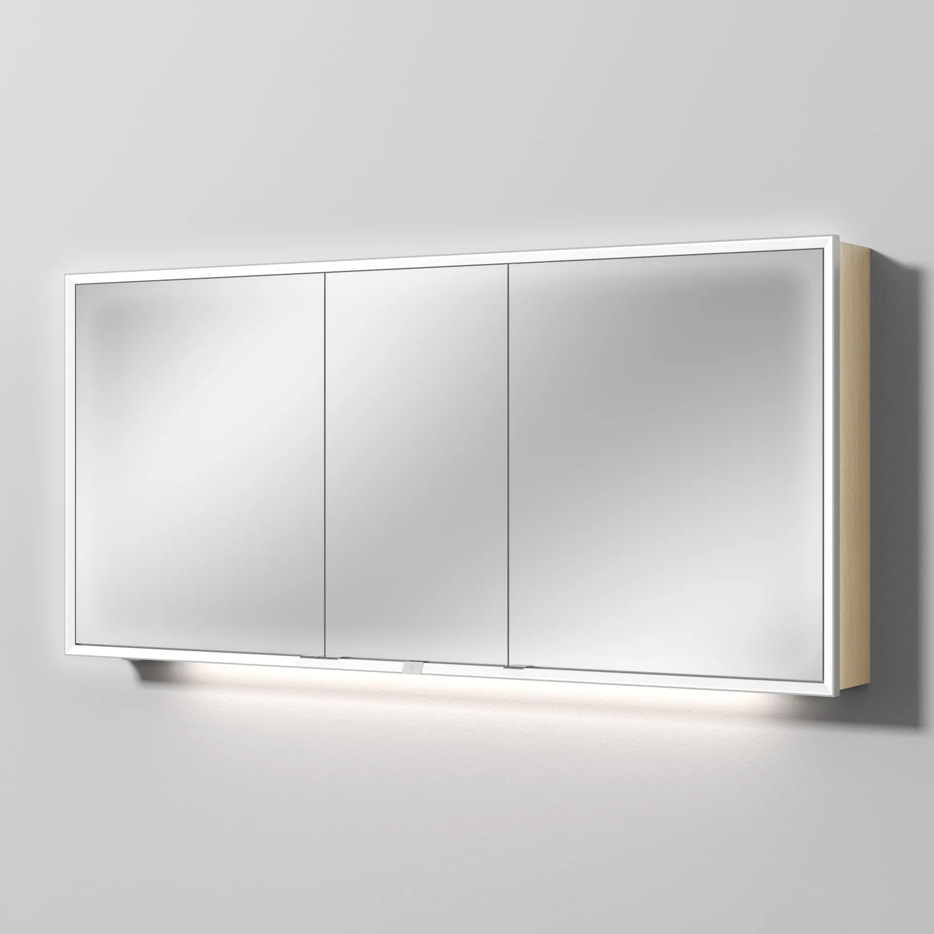 Sanipa Wandvorbau Spiegelschrank „Milo“ 1600 × 750 × 168 mm in Eiche Nordic