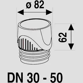 SANIT ventilair DN 30 - 50 CH-Variante