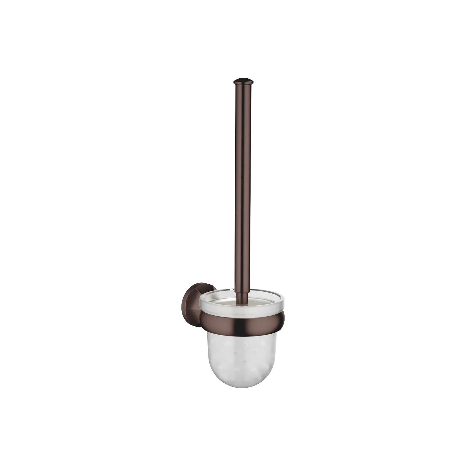 Dornbracht MADISON Toiletten-Bürstengarnitur Wandmodell Dark Bronze gebürstet PVD, Glas matt, Bürstenkopf weiß, Breite 110 mm, Höhe 400 mm, Ausladung 147 mm Dornbracht MADISON Toiletten-Bürstengarnitur Wandmodell Dark Bronze gebürstet PVD, Glas matt, Bürstenkopf weiß, Breite 110 mm, Höhe 400 mm, Ausladung 147 mm