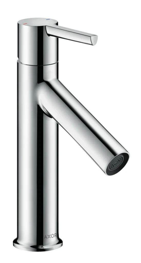 Hansgrohe AXOR Starck Einhebel-Waschtischmischer 100, Chrom, Ausladung 103 mm, Auslaufhöhe 95 mm, Hebelgriff, Normalstrahl, max. Durchfluss 5 l/min