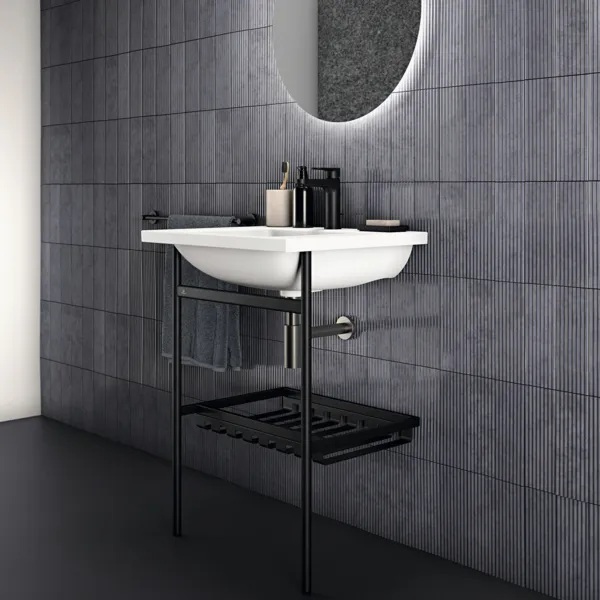 Waschbecken „i.lifeB“ 61 × 51 × 18 cm, Hahnlochposition mittig in Weiß Waschbecken „i.lifeB“ 61 × 51 × 18 cm, Hahnlochposition mittig in Weiß