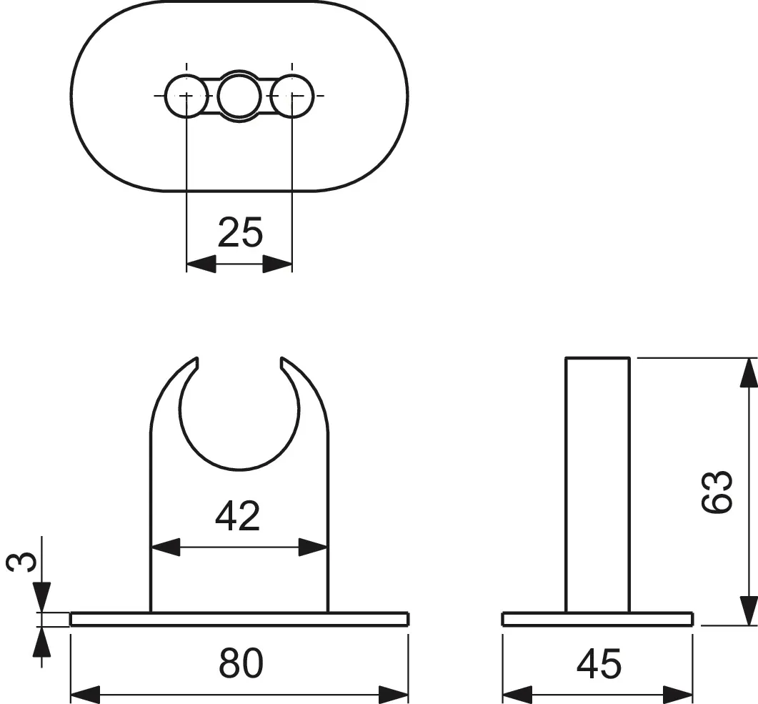Ideal Standard Idealrain Pro Brausehalter fix, Chrom Ideal Standard Idealrain Pro Brausehalter fix, Chrom