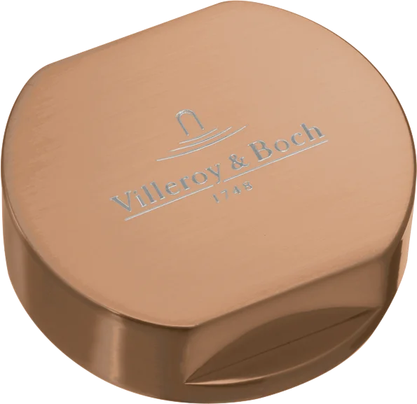 Villeroy & Boch Abdeckkappe für Doppeldrehgriff Zubehör 940525, 51x82.5mm, Edelstahl Bronze Villeroy & Boch Abdeckkappe für Doppeldrehgriff Zubehör 940525, 51x82.5mm, Edelstahl Bronze