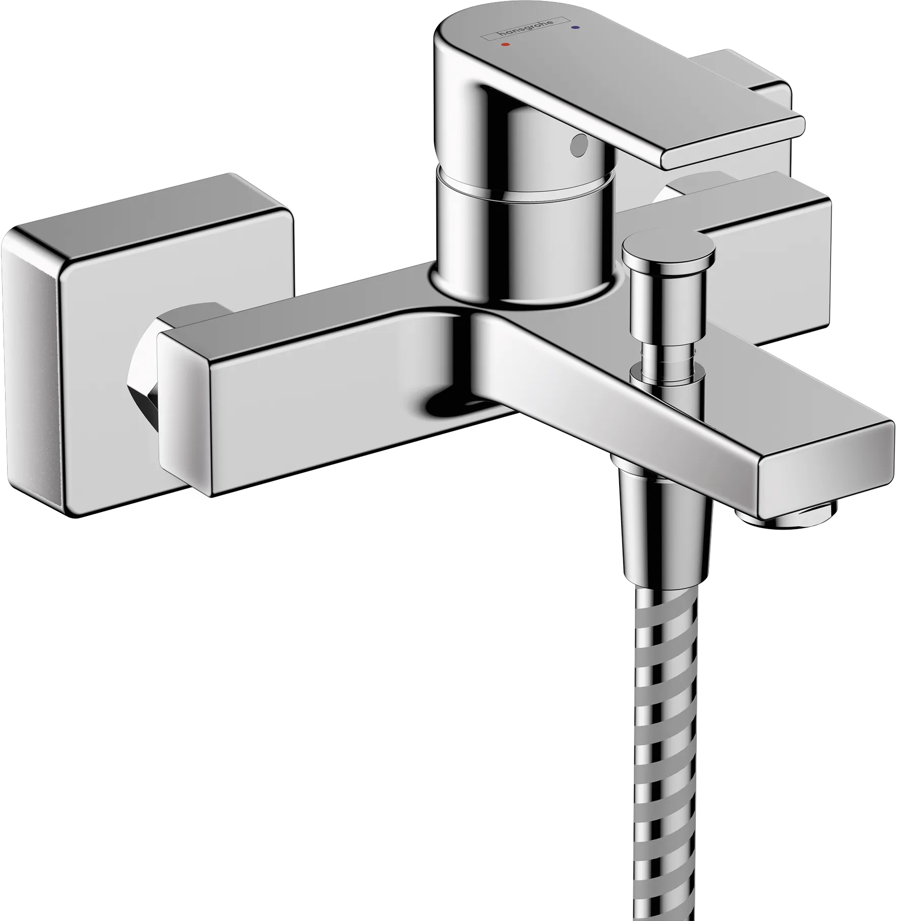 Hansgrohe Mischer Vernis Shape Einhebel-Wannenmischer Aufputz, Chrom
