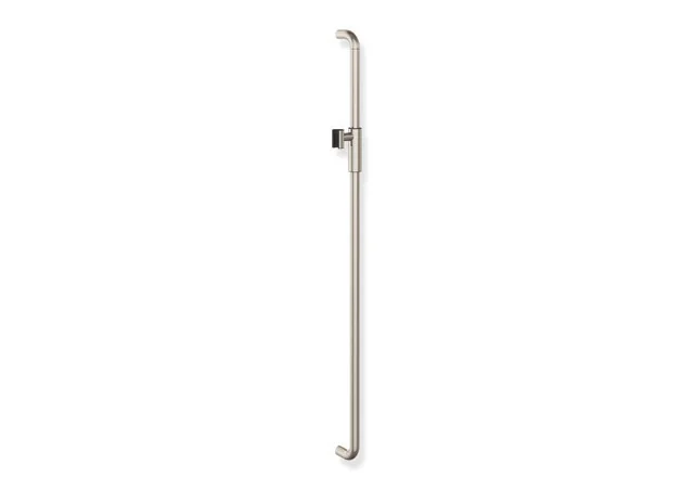 HEWI Brausehalterstange Serie 480, PVD beschichtet, Achsmaß 1100 mm, Durchmesser 25 mm, Farbe Nickel glänzend