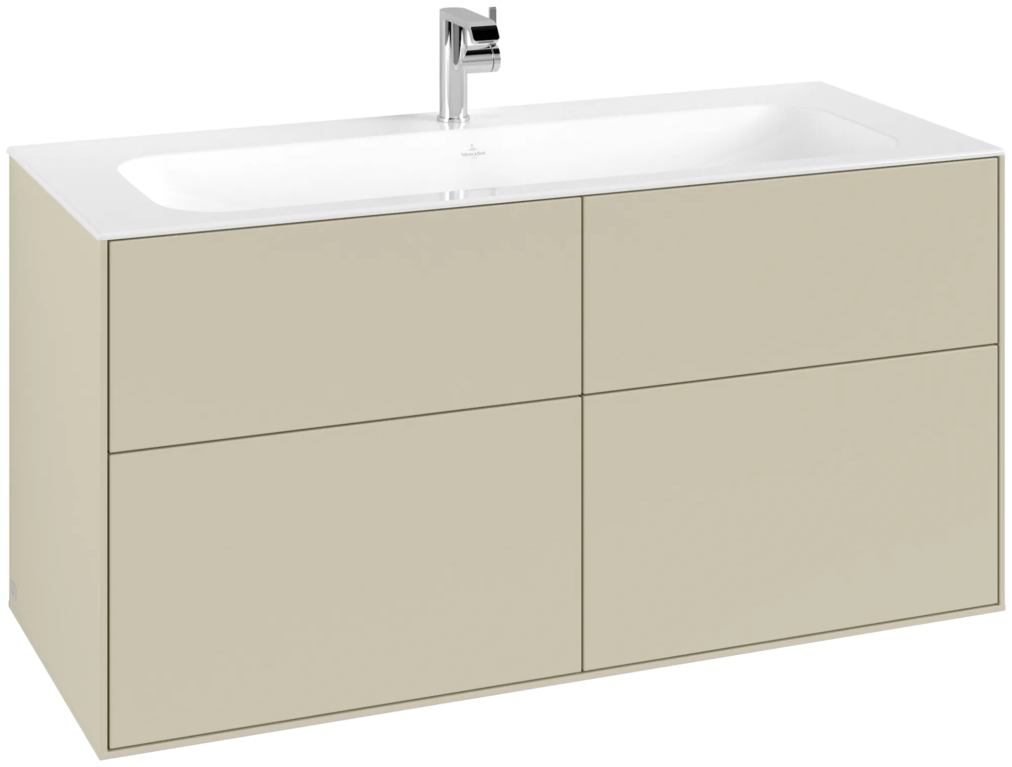 Villeroy & Boch Finion Waschbeckenunterschrank G05, 1196x591x498mm, Silk Grey Matt Lacquer