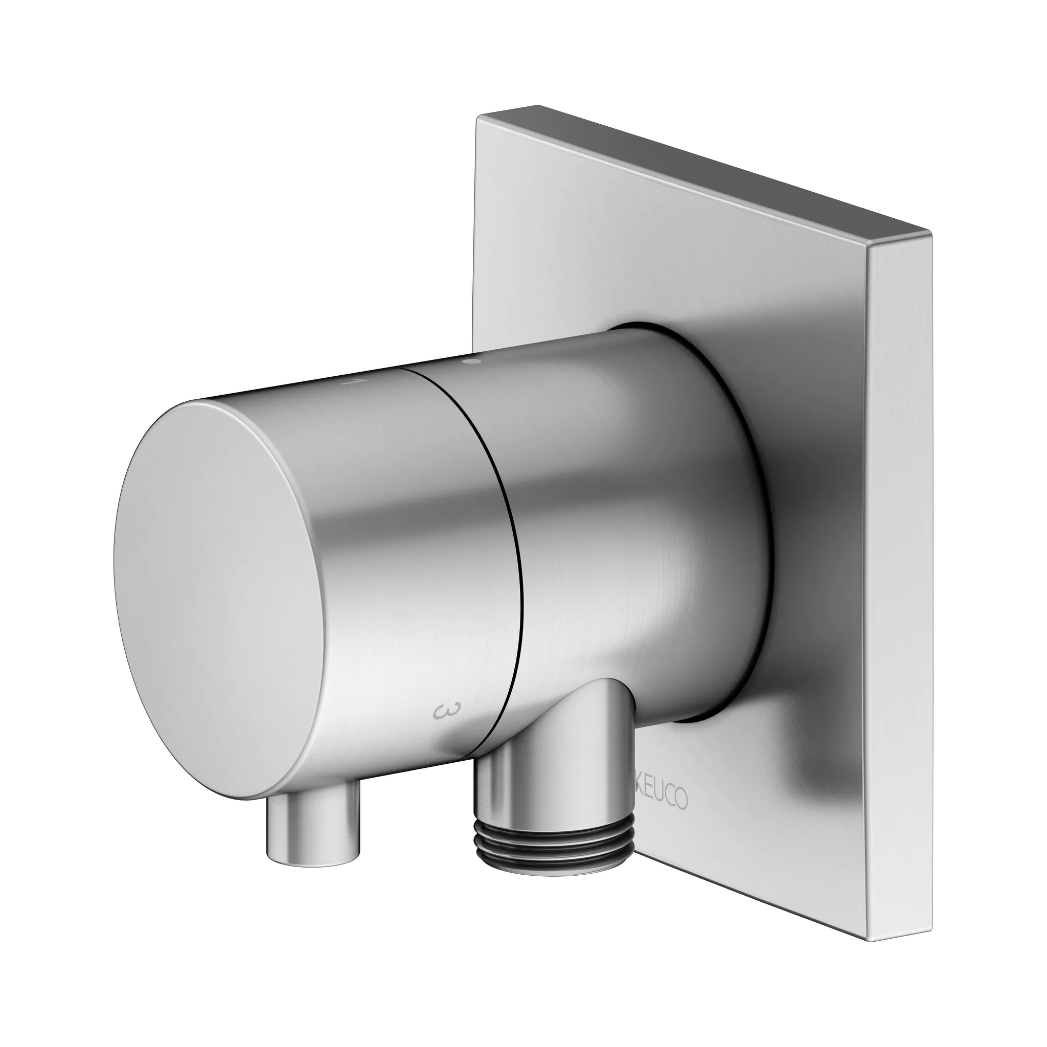 KEUCO IXMO Umstellventil Unterputz für 3 Verbraucher mit Schlauchanschluss Edelstahl-finish