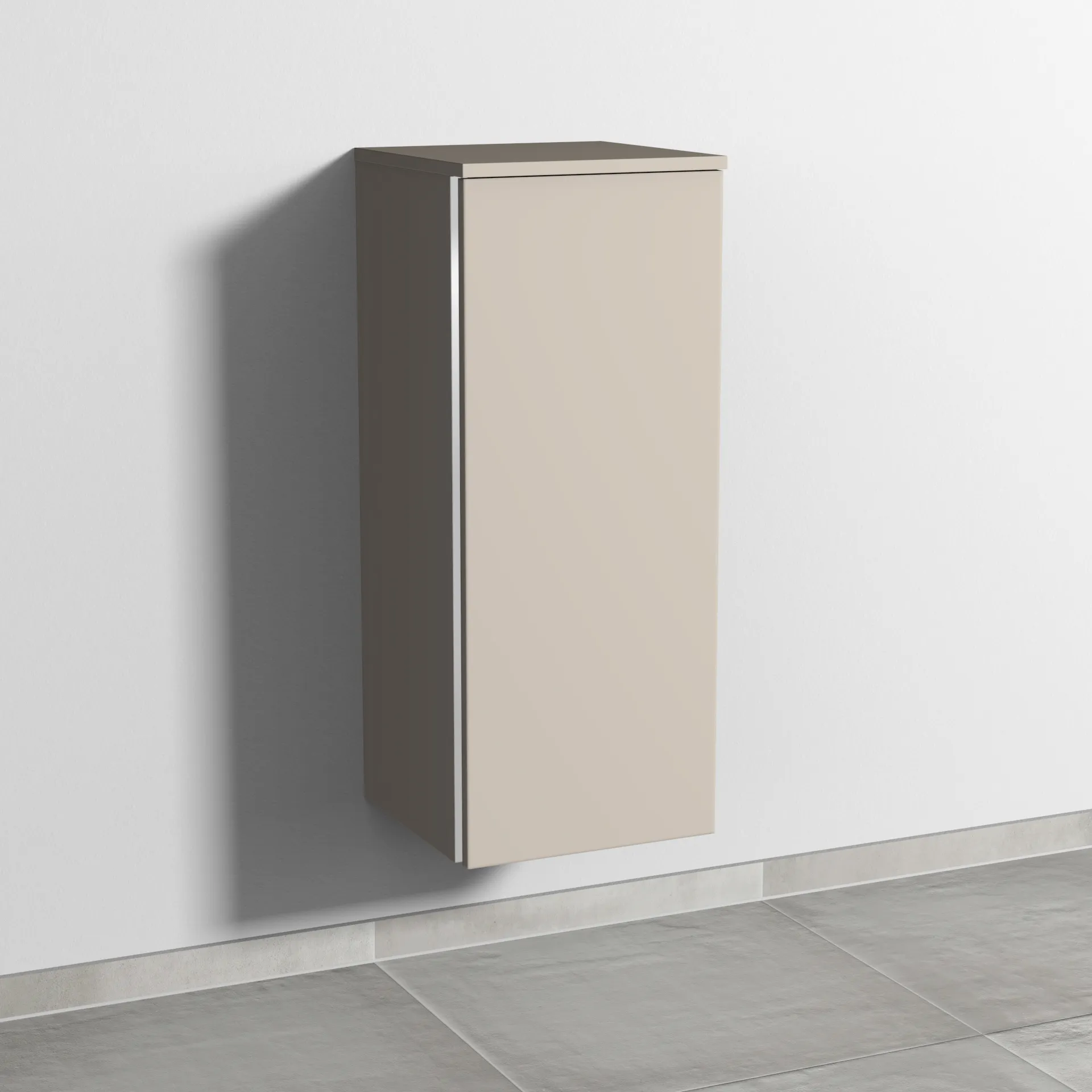 Sanipa Mittelschrank „3way“ 350 × 850 × 345 mm Anschlag rechts, in Kaschmir (matt), Anschlag rechts