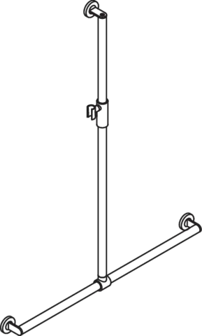 HEWI Haltegriff „System 900“, Befestigung verdeckt HEWI Haltegriff „System 900“, Befestigung verdeckt