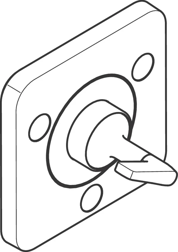 Hansgrohe AXOR Citterio E Ab- und Umstellventil Trio/Quattro, Chrom, DN15, für 3 oder 2 Verbraucher