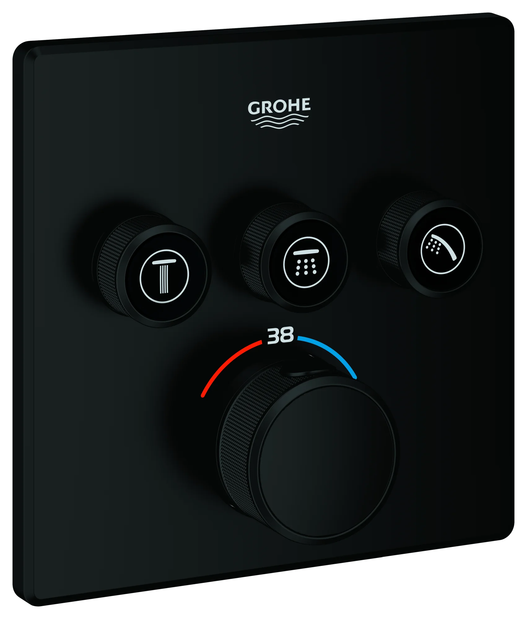 Grohe Unterputz-Armatur „Grohtherm SmartControl“ in matte black